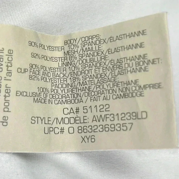 ATHLETIC WORKS ladies workout‎ racerback medium shelf bra blue/black - Picture 10 of 11